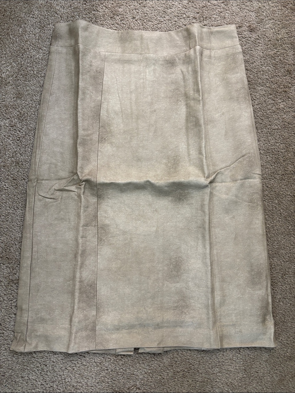 mark. Cream Suede Pencil Skirt Size M